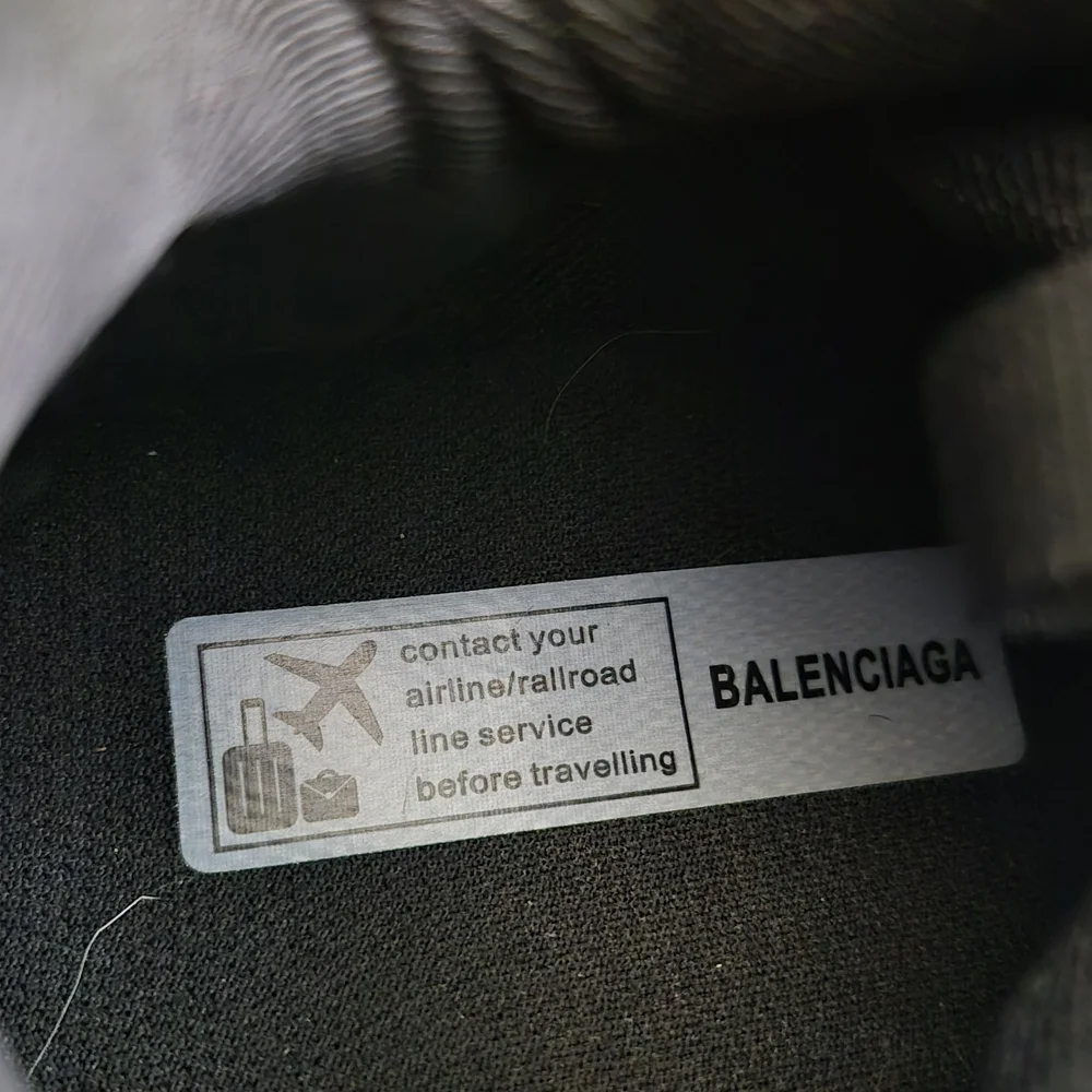 Balenciaga Black Layered Track Sneakers - Picture 3 of 8